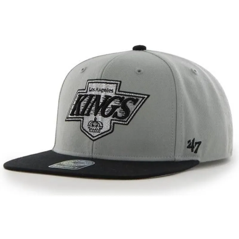 cappelli-piatta-grigio-snapback-dei-los-angeles-kings-nhl-di-47-brand