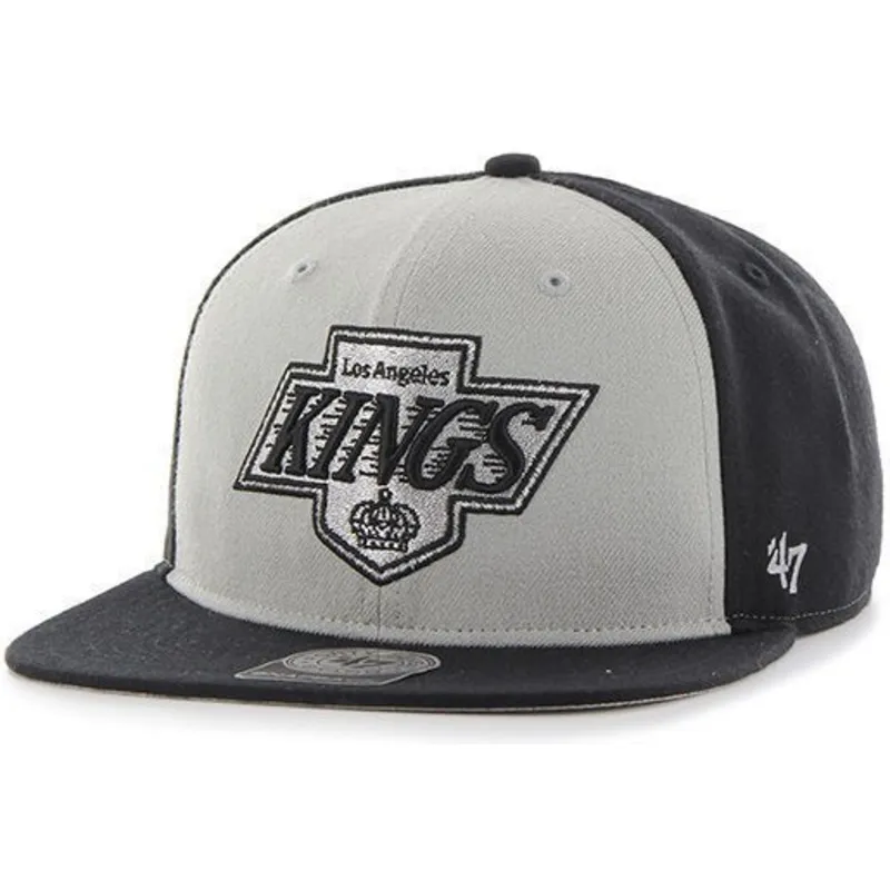cappelli-piatta-grigio-snapback-dei-los-angeles-kings-nhl-di-47-brand