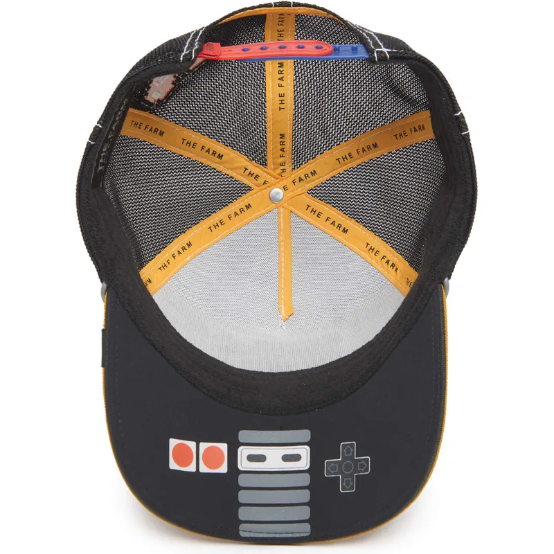 cappellino-trucker-viola-nero-e-marrone-dragone-boss-hammer-and-spike-insert-coin-vol2-the-farm-di-goorin-bros