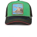 cappellino-trucker-verde-e-nero-coccodrillo-trouble-32-in-twenty-insert-coin-vol2-the-farm-di-goorin-bros
