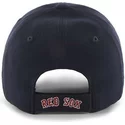 cappellino-visiera-curva-blu-marino-con-logo-rosso-di-boston-red-sox-mlb-clean-up-di-47-brand
