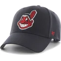 cappelli-curva-blu-marino-cinghia-regolabile-dei-cleveland-indians-mlb-di-47-brand