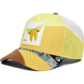 Gorra trucker gialla farfalla Bent Transform Farmigami The Farm di Goorin Bros.