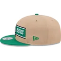 cappello-piatto-marrone-e-verde-snapback-9fifty-draft-2024-di-boston-celtics-nba-di-new-era