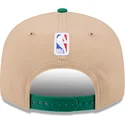 cappello-piatto-marrone-e-verde-snapback-9fifty-draft-2024-di-boston-celtics-nba-di-new-era