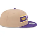 cappello-snapback-9fifty-draft-2024-dei-los-angeles-lakers-nba-di-new-era-marrone-e-viola