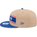 cappello-piatto-marrone-e-blu-snapback-9fifty-draft-2024-nba-di-new-era