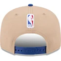 cappello-piatto-marrone-e-blu-snapback-9fifty-draft-2024-nba-di-new-era