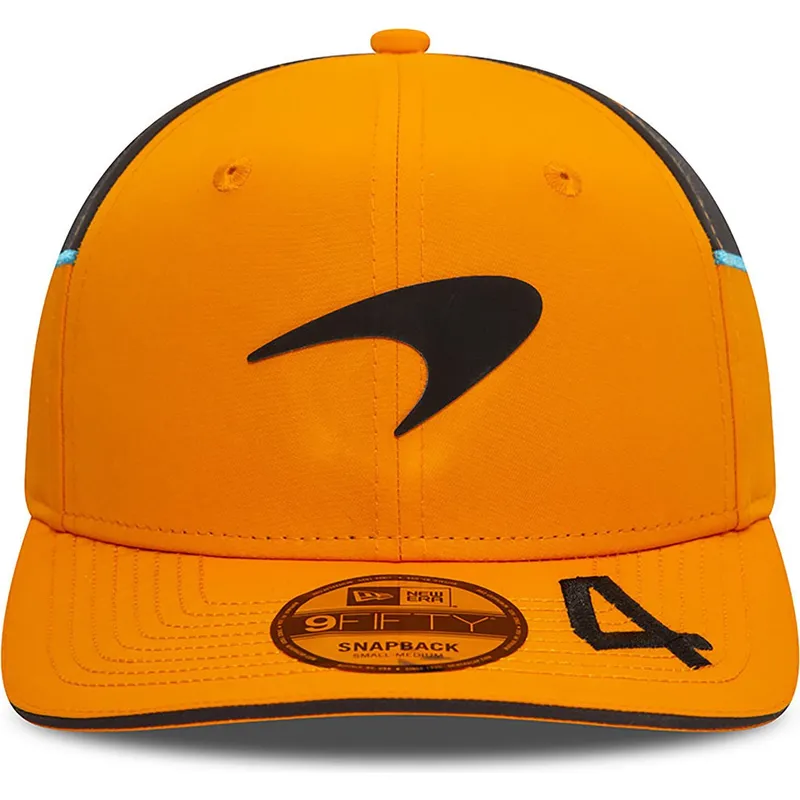 cappelli-curva-arancia-snapback-lando-norris-9fifty-original-fit-dei-mclaren-racing-formula-1-di-new-era