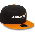 cappellino-snapback-nero-e-arancione-9fifty-essentials-di-mclaren-racing-formula-1-di-new-era
