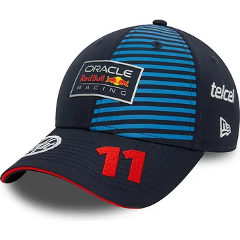 New Era Curved Brim Sergio Perez 9FORTY Red Bull Racing Formula 1 Navy Blue Snapback Cap