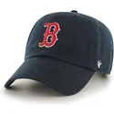 cappellino-curvo-blu-navy-dei-boston-red-sox-mlb-clean-up-di-47-brand