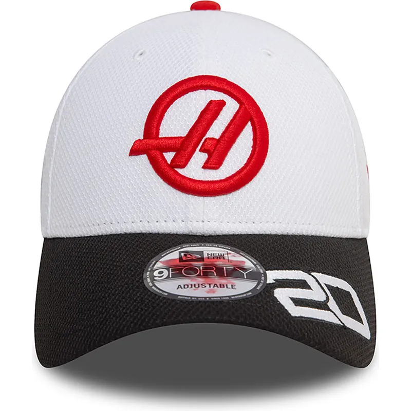 cappellino-con-visiera-curva-bianco-e-nero-snapback-kevin-magnussen-9forty-di-haas-f1-team-formula-1-di-new-era