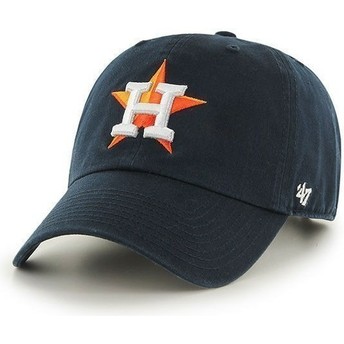 Cappellino visiera curva nero di Houston Astros MLB Clean Up di 47 Brand
