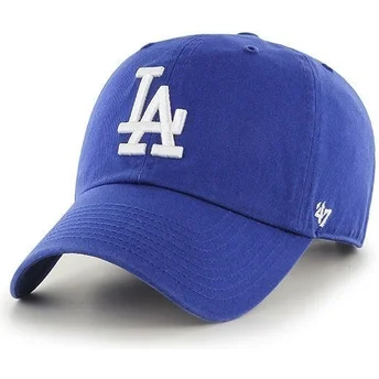 Cappellino curvo blu dei Los Angeles Dodgers MLB Clean Up di 47 Brand