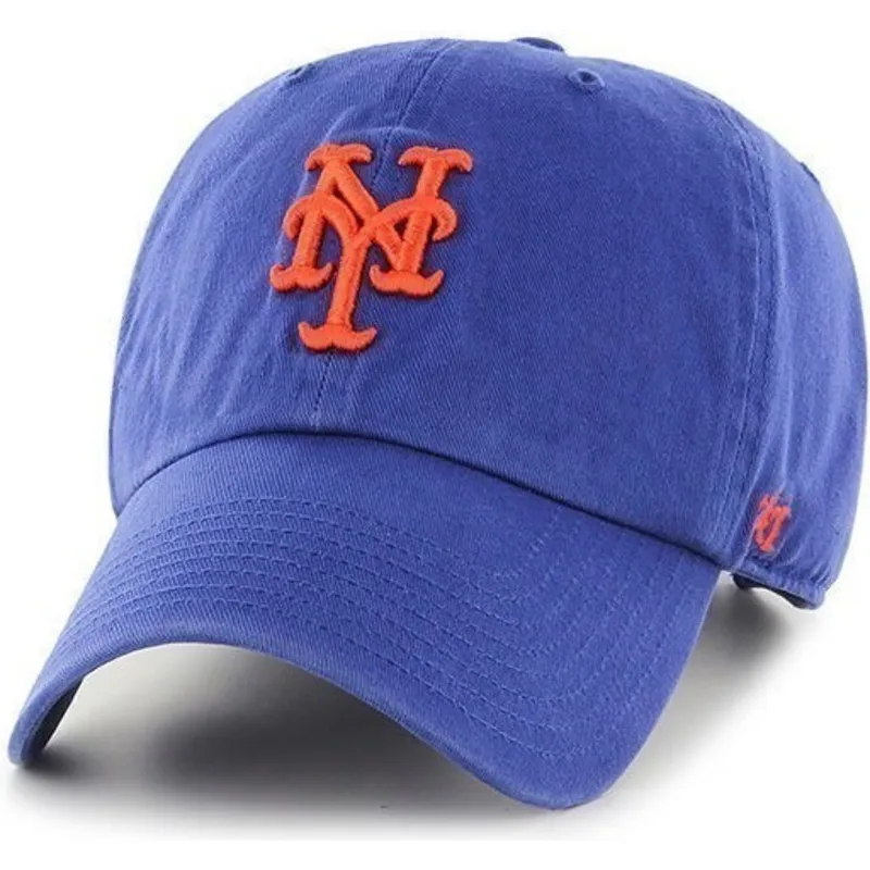 cappelli-curva-blu-cinghia-regolabile-dei-new-york-mets-mlb-di-47-brand