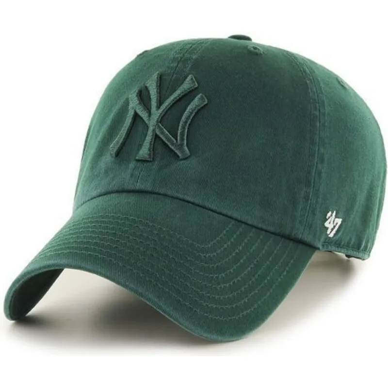 cappelli-curva-verde-cinghia-regolabile-dei-new-york-yankees-mlb-di-47-brand