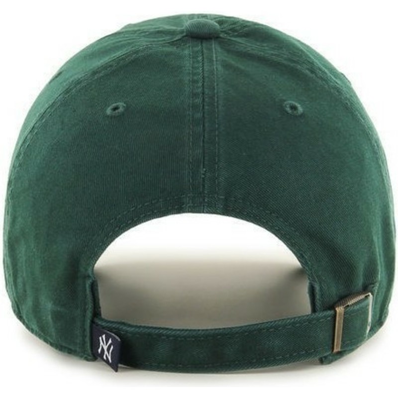 cappellino-visiera-curva-verde-con-logo-verdedi-new-york-yankees-mlb-clean-up-di-47-brand