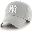 cappelli-curva-grigio-cinghia-regolabile-dei-new-york-yankees-mlb-di-47-brand