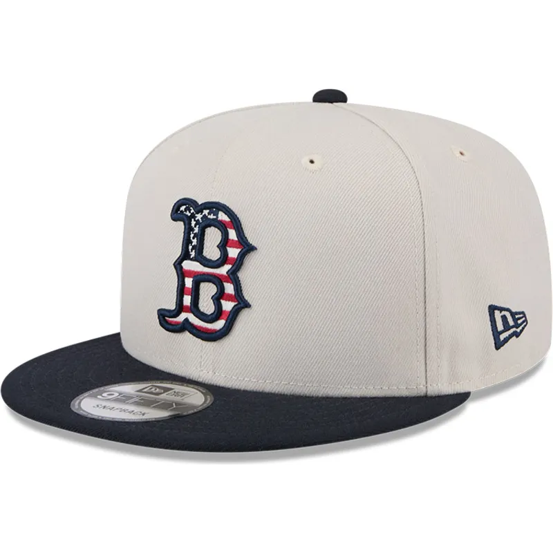 cappelli-piatta-beige-snapback-9fifty-4th-of-july-dei-boston-red-sox-mlb-di-new-era