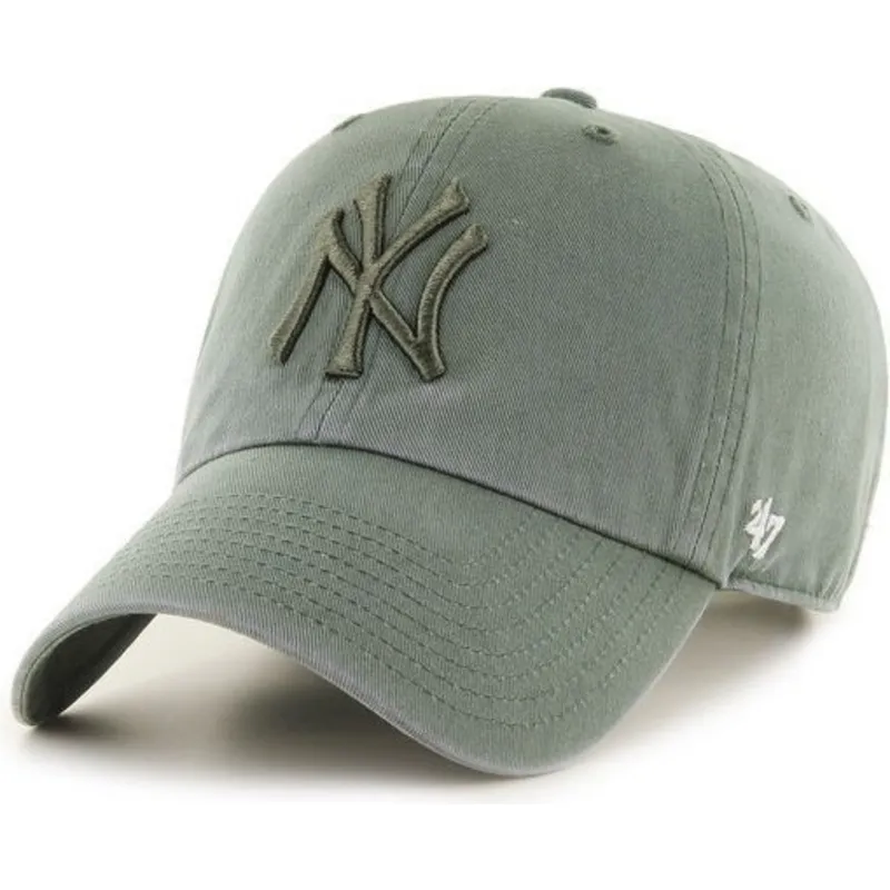 cappelli-curva-verde-cinghia-regolabile-dei-new-york-yankees-mlb-di-47-brand