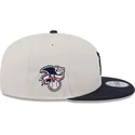 cappello-piatto-beige-e-blu-navy-snapback-9fifty-4th-of-july-dei-detroit-tigers-mlb-di-new-era