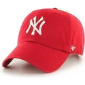 cappellino-curvo-rosso-di-new-york-yankees-mlb-clean-up-di-47-brand