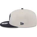 cappello-piatto-beige-e-blu-marino-snapback-9fifty-4th-of-july-dei-new-york-yankees-mlb-di-new-era