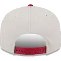 cappello-piatto-beige-e-rosso-snapback-9fifty-4th-of-july-di-oakland-athletics-mlb-di-new-era