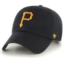 cappelli-curva-nero-cinghia-regolabile-dei-pittsburgh-pirates-mlb-di-47-brand