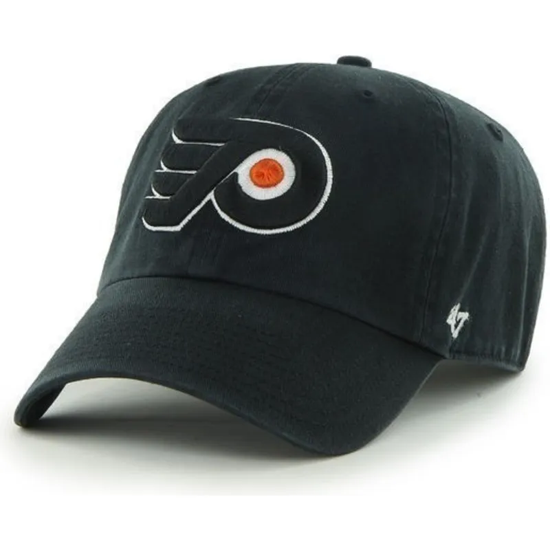 cappelli-curva-nero-cinghia-regolabile-dei-philadelphia-flyers-nhl-di-47-brand