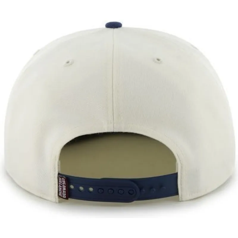 cappelli-piatta-bianco-snapback-dei-colorado-avalanche-nhl-di-47-brand cappelli-piatta-bianco-snapback-dei-colorado-avalanche-nhl-di-47-brand