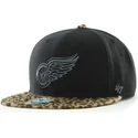 cappelli-piatta-nero-snapback-dei-detroit-red-wings-nhl-di-47-brand