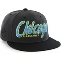 cappelli-piatta-nero-snapback-de-letras-dei-chicago-blackhawks-nhl-di-47-brand