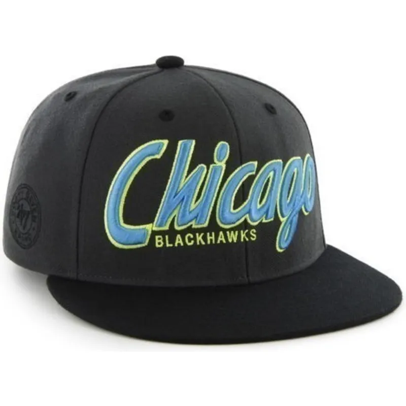 cappelli-piatta-nero-snapback-de-letras-dei-chicago-blackhawks-nhl-di-47-brand