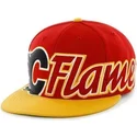 cappelli-piatta-rosso-snapback-de-letras-dei-calgary-flames-nhl-di-47-brand