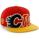 cappelli-piatta-rosso-snapback-de-letras-dei-calgary-flames-nhl-di-47-brand