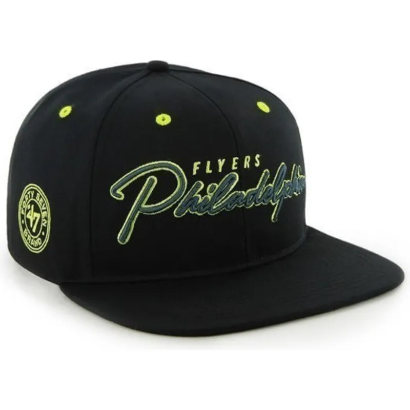 cappelli-piatta-nero-snapback-de-letras-dei-philadelphia-flyers-nhl-di-47-brand cappelli-piatta-nero-snapback-de-letras-dei-philadelphia-flyers-nhl-di-47-brand