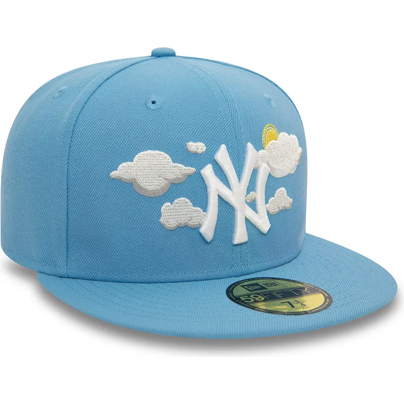 cappelli-piatta-blu-regolato-59fifty-cloud-dei-new-york-yankees-mlb-di-new-era