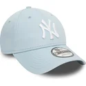 cappelli-curva-blu-cinghia-regolabile-claro-9forty-league-essential-dei-new-york-yankees-mlb-di-new-era