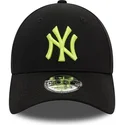 cappellino-curvo-nero-regolabile-con-logo-verde-9forty-league-essential-di-new-york-yankees-mlb-di-new-era