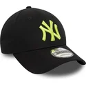 cappellino-curvo-nero-regolabile-con-logo-verde-9forty-league-essential-di-new-york-yankees-mlb-di-new-era