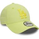 cappellino-con-visiera-curva-verde-chiaro-regolabile-con-logo-verde-9forty-league-essential-dei-los-angeles-dodgers-mlb-di-new-e