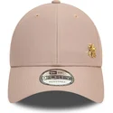 cappellino-curvo-beige-regolabile-con-logo-dorato-9forty-flawless-dei-new-york-yankees-mlb-di-new-era