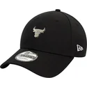 new-era-curved-brim-9forty-metallic-pin-chicago-bulls-nba-black-adjustable-cap