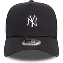 cappellino-trucker-blu-navy-a-frame-metallic-dei-new-york-yankees-mlb-di-new-era