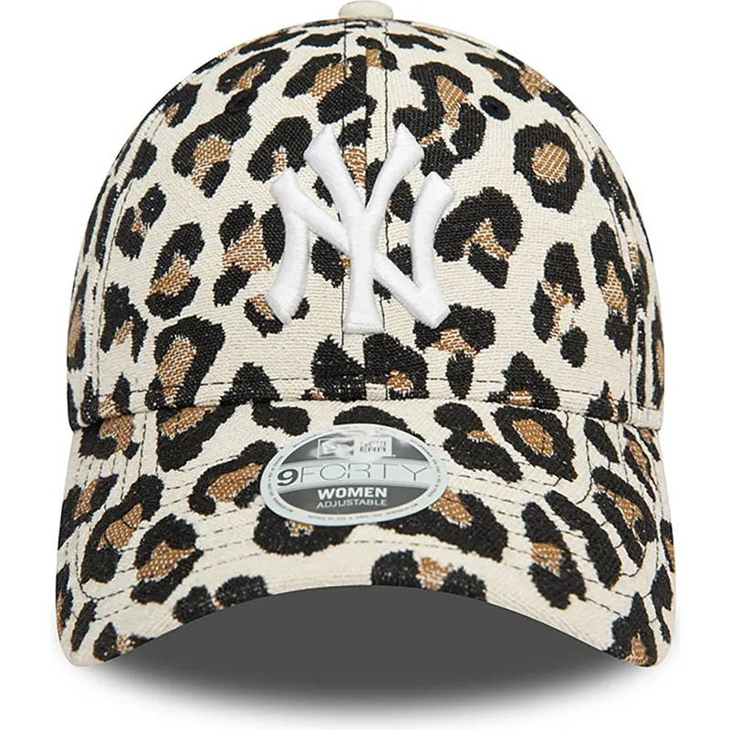 cappelli-curva-leopardo-cinghia-regolabile-9forty-dei-new-york-yankees-mlb-di-new-era