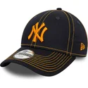 cappellino-blu-navy-regolabile-con-logo-arancione-per-bambino-9forty-stitch-dei-new-york-yankees-mlb-di-new-era