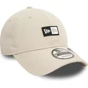 new-era-curved-brim-9twenty-repreve-beige-adjustable-cap