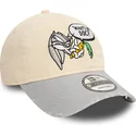 cappelli-curva-beige-cinghia-regolabile-9twenty-washed-dei-bugs-bunny-looney-tunes-di-new-era